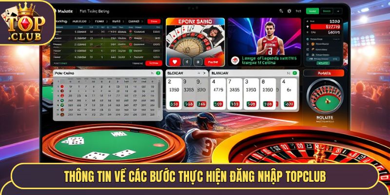 Thông tin về các bước thực hiện đăng nhập TopClub
